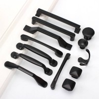 Free Sample Matte Black Cabinet Hardware Black Cabinet Pulls Knobs Handles