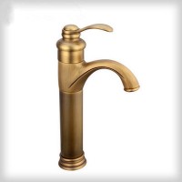 Single Handle Vintage Fauxet Antique Brass Faucet Copper Faucet